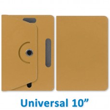 Capa Universal Giratória Tablet 10" Polegadas - Dourada